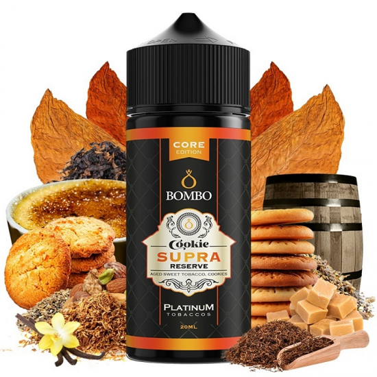 Bombo Platinum Tobaccos Cookie Supra Reserve Core Edition 120ml Bombo Platinum Tobaccos Cookie Supra Reserve Core Edition 120ml