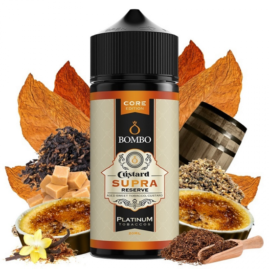 Bombo Platinum Tobaccos Custard Supra Reserve Core Edition 120ml