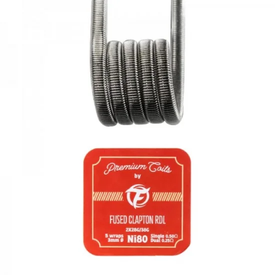 Fused Clapton RDL Ni80 0.50Ω 10pcs - Fumytech Fused Clapton RDL Ni80 0.50Ω 10pcs - Fumytech