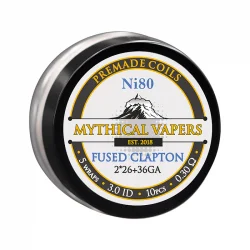 Έτοιμες αντιστάσεις Fused Clapton Ni80 - Mythical Vapers