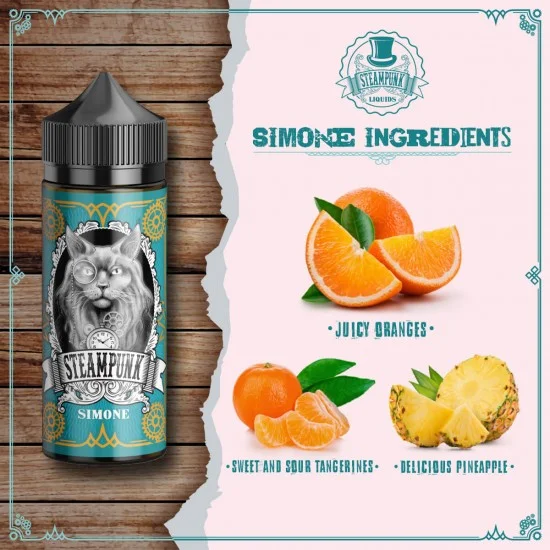 Steampunk Flavor Shots 120ml – Simone Steampunk Flavor Shots 120ml – Simone